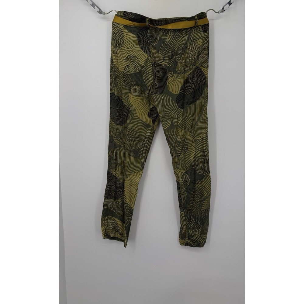 La Fee Maraboutee Jogger ‎ Pants Pull On Green patchwork print 28 Made in Italy